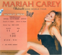Mariah Carey Ticket Stub